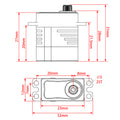 ME-X12 Brushless High Torque Micro Servo size