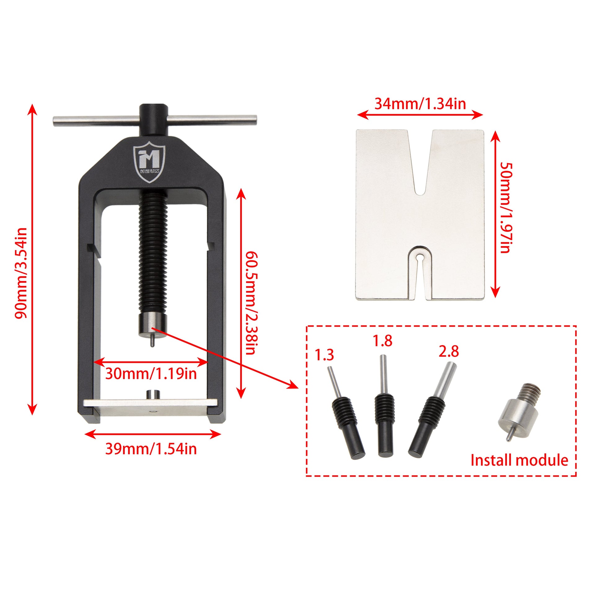 Motor Gear Remover Installer Removal Tool Size