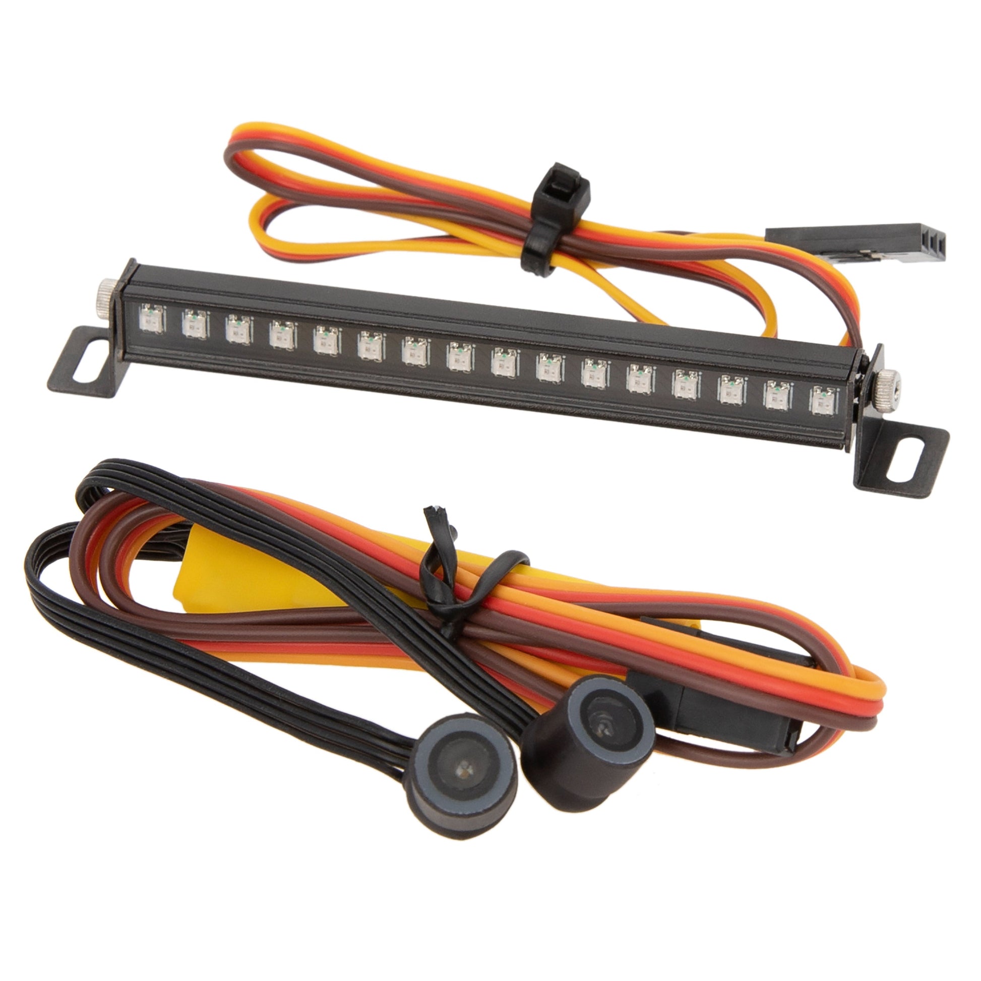  Metal Roof 16 LED Light Bar & Headlight 8MM Angle Eyes for TRX-4M Ripper V1 V2