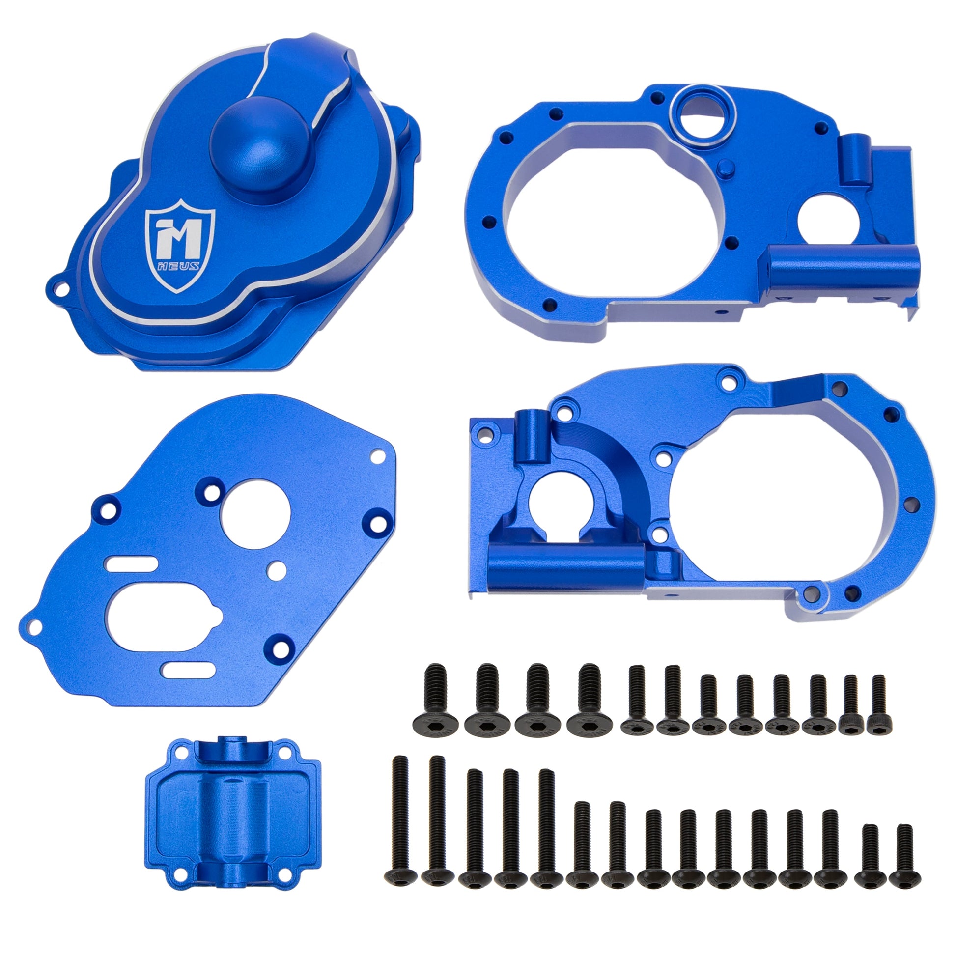 MEUS Racing Blue Aluminum Transmission Case for Traxxas Slash 2WD 272R Transmission