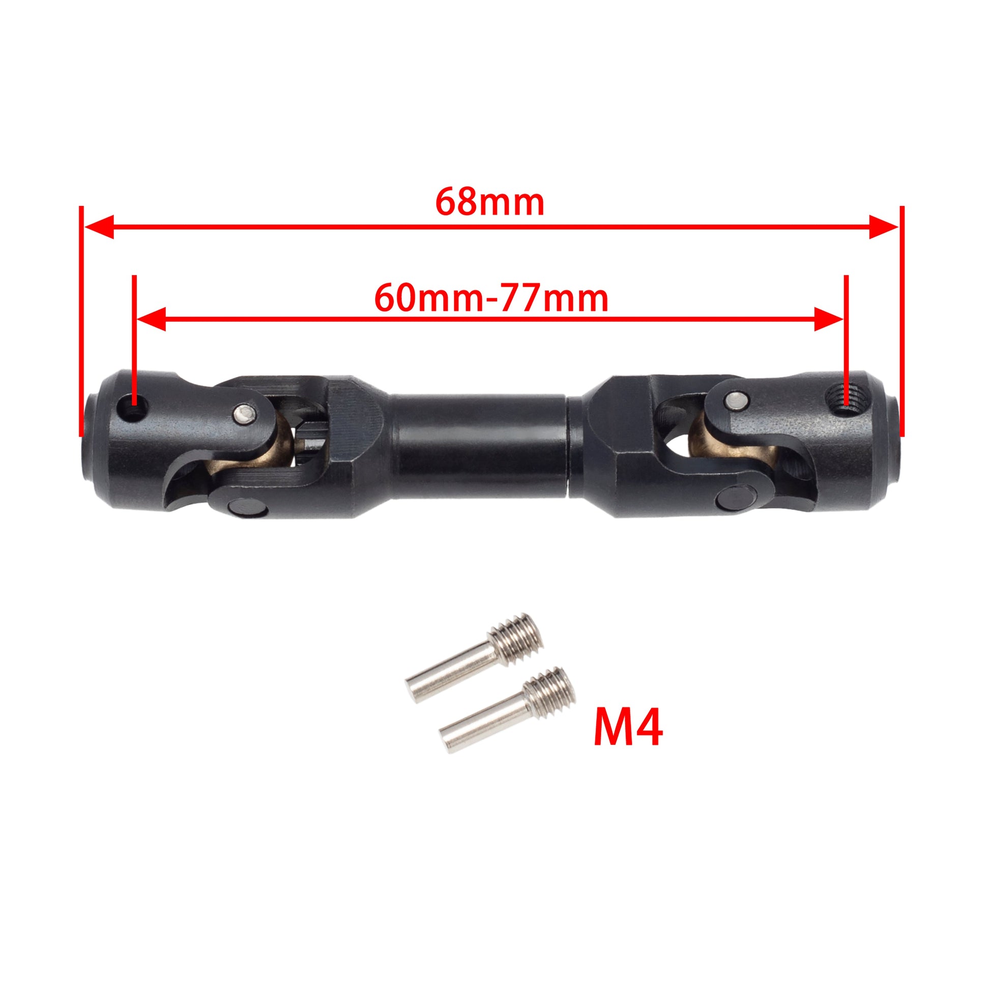 68mm Internal Spline Universal Drive Shaft for TRX4 90046 Wraith 