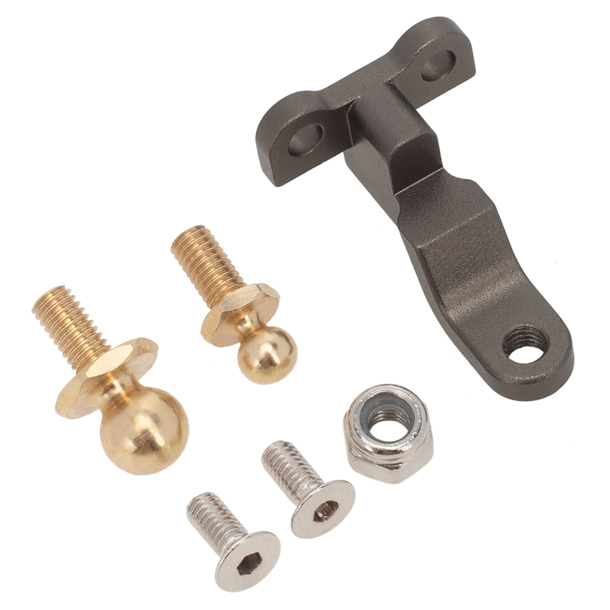 Coffee Aluminum & Brass Trailer Tow Hook Hitch Kit for TRX-4M