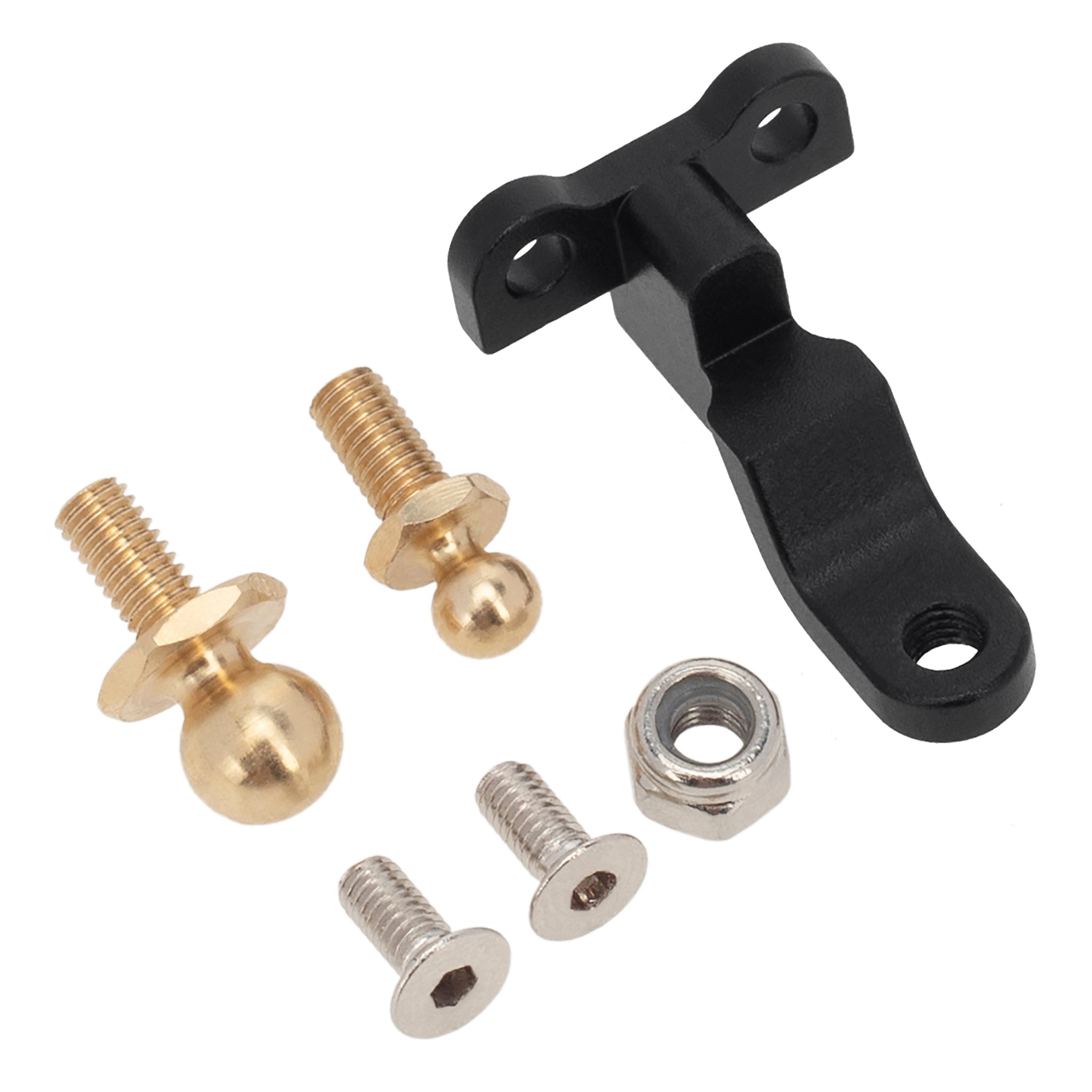 Black Aluminum & Brass Trailer Tow Hook Hitch Kit for TRX-4M