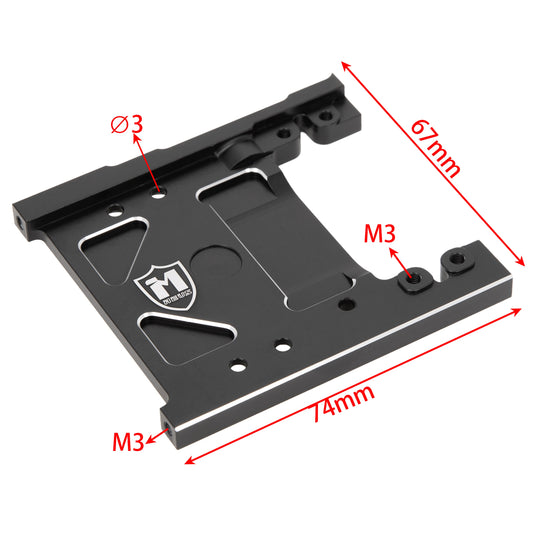 Brass Black Front Axle Servo Mounts for Axial 1/10 SCX10 PRO