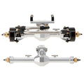 Silver Isokinetic 3-Section CVD Front and Rear Axles for SCX24 