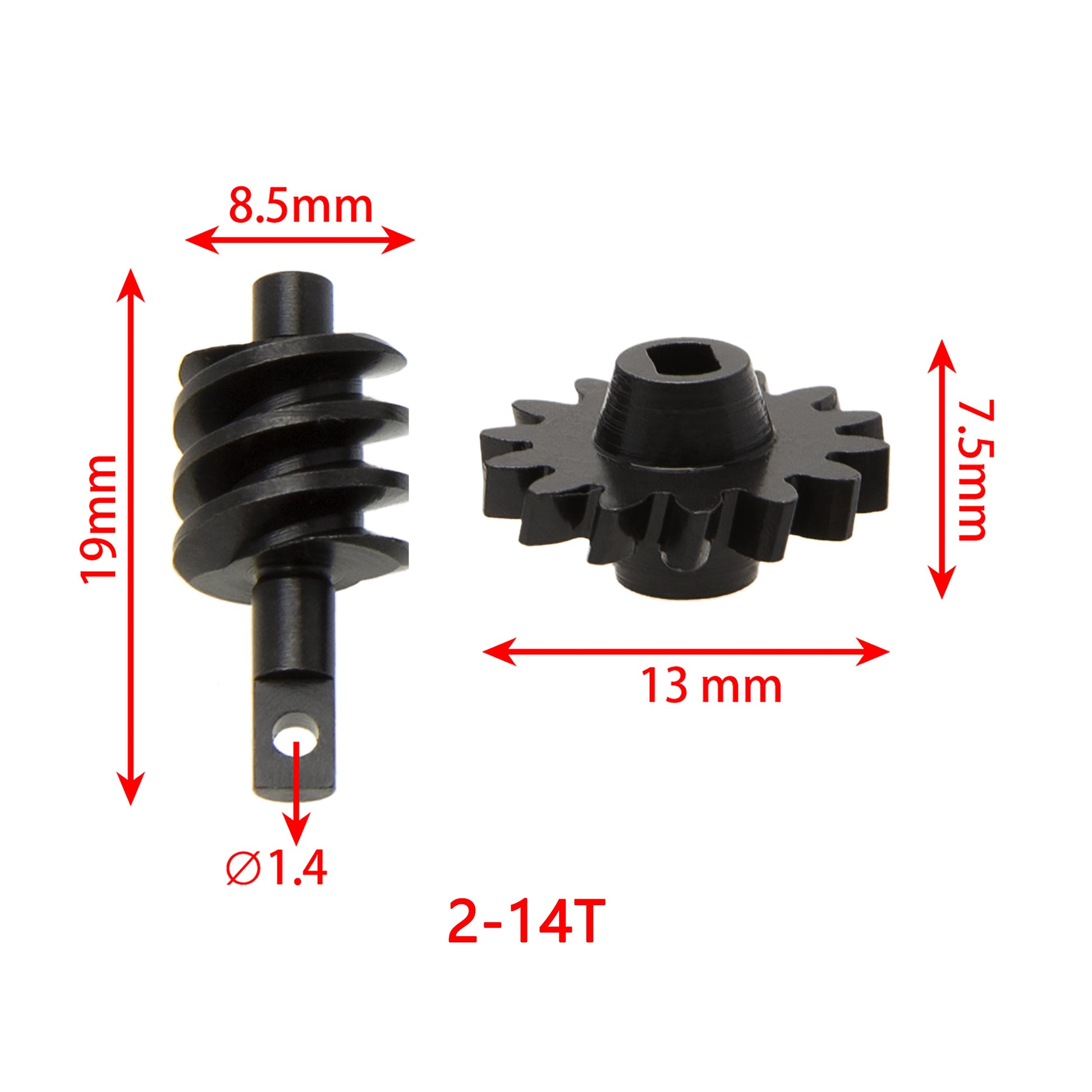 SCX24 Isokinetic Front Axle Diff Gear 2-14T