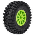 Plastic Beadlock Wheels/Rubber Tires for TRX4 Axial SCX10 SCX10 II SCX10 III