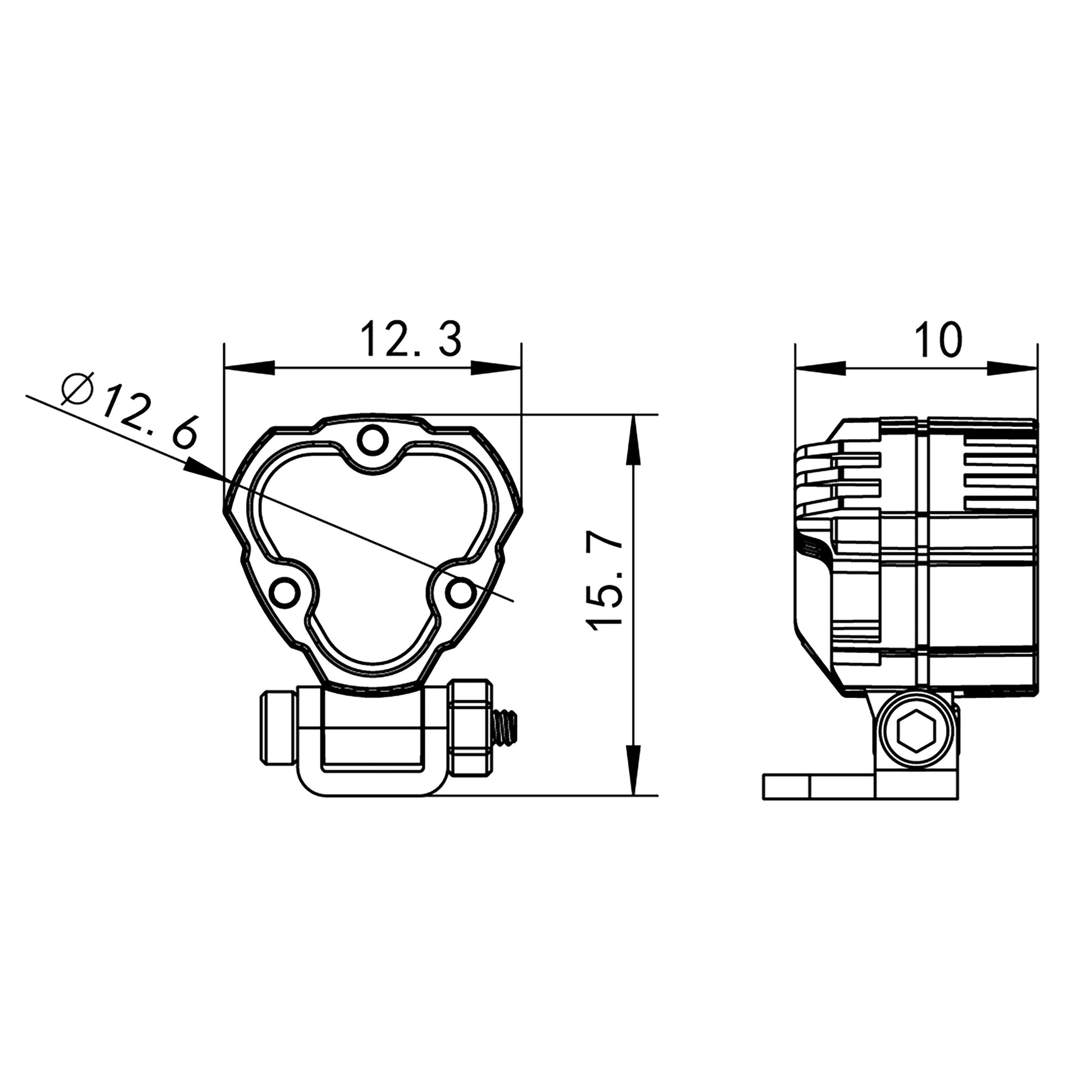 2 Headlights Size