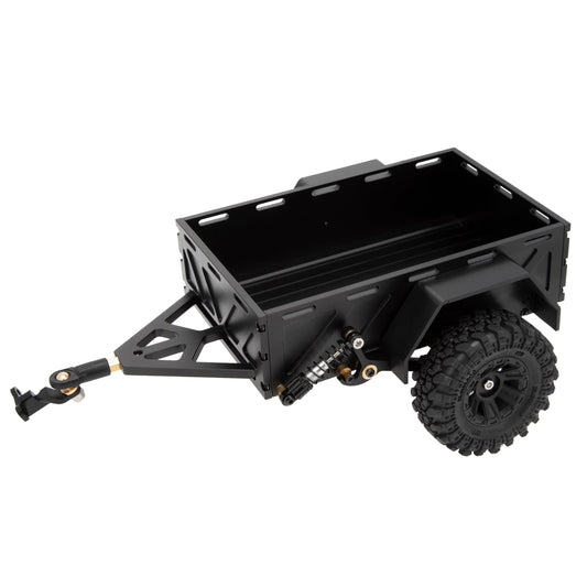 Black Utility trailer car with hitch for TRX4M