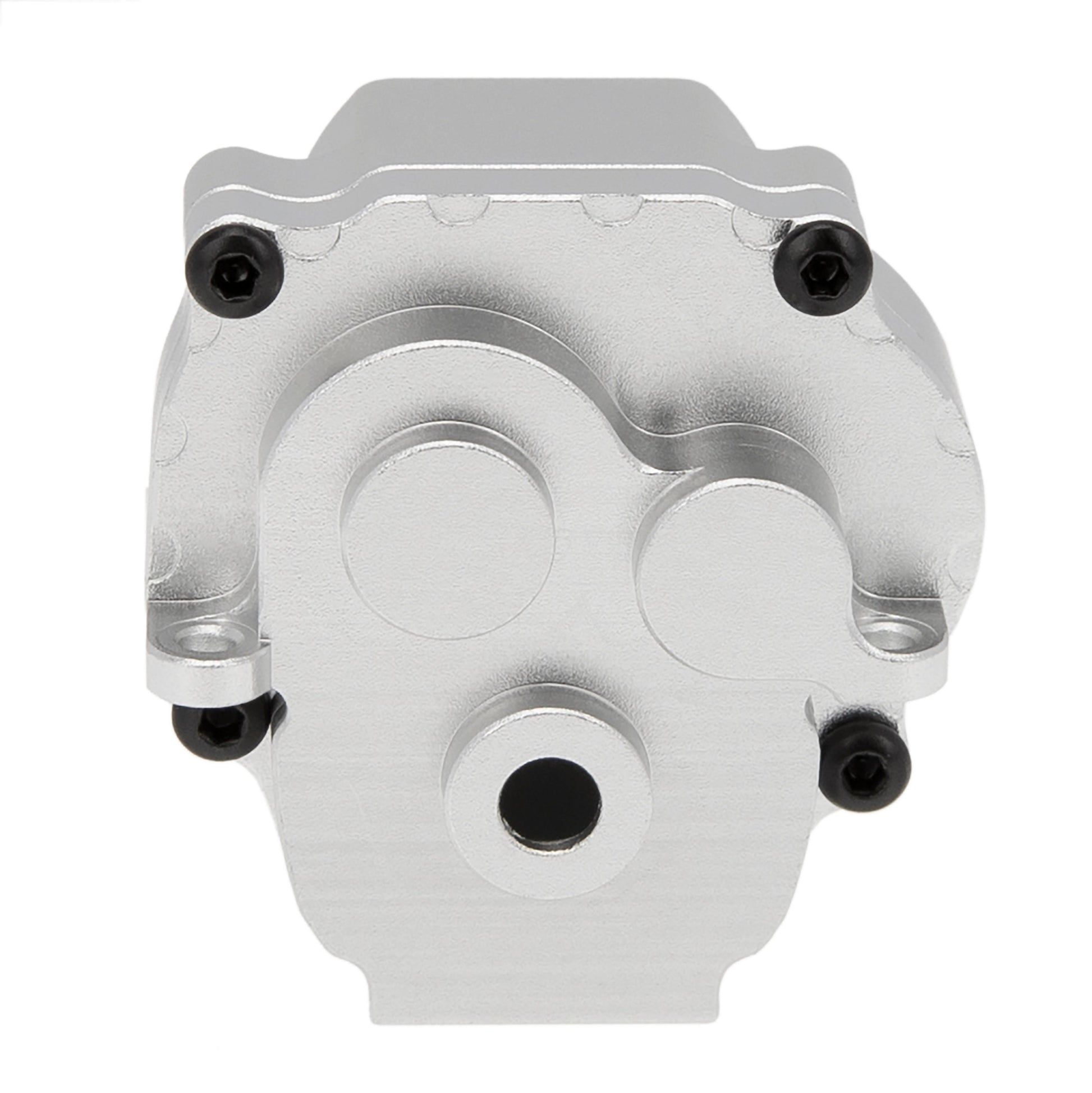 Silver CNC Aluminum Transmission Case Gearbox Housing