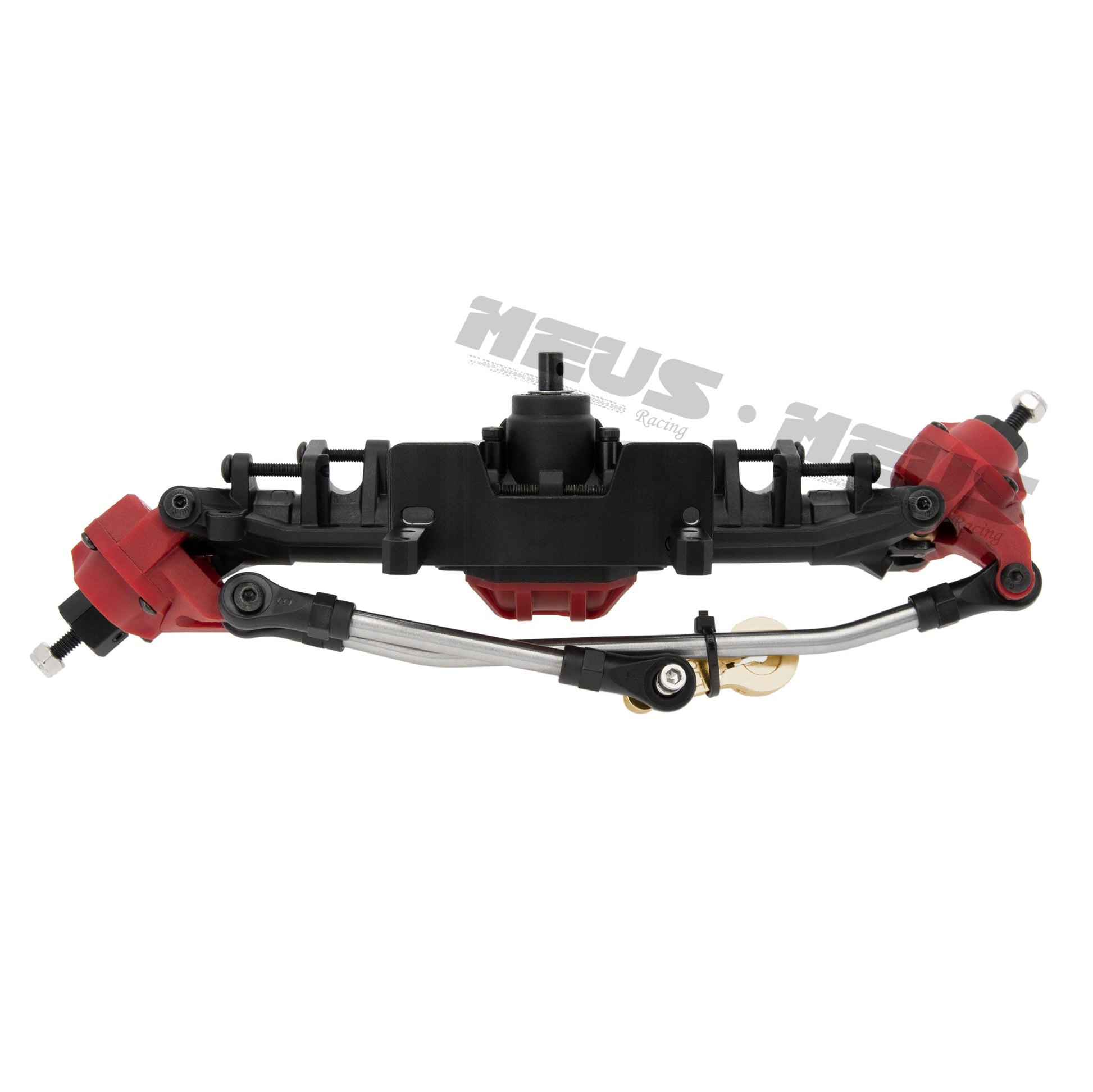 Red Black Plastic Nylon Front Portal Axle for 1/10 RC Car