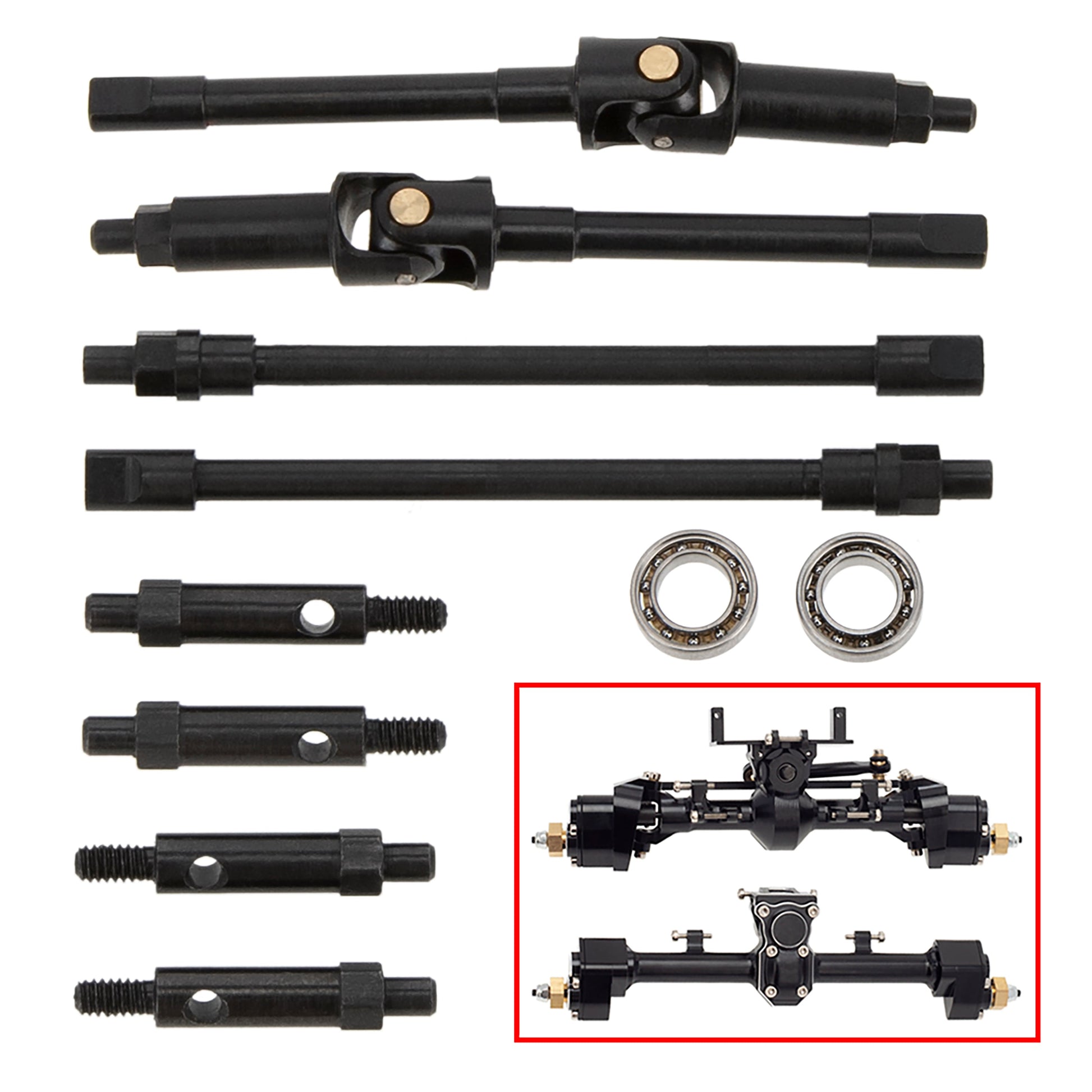 Universal Joint Drive Shaft Cross Knot CVD Drive Kit for SCX24