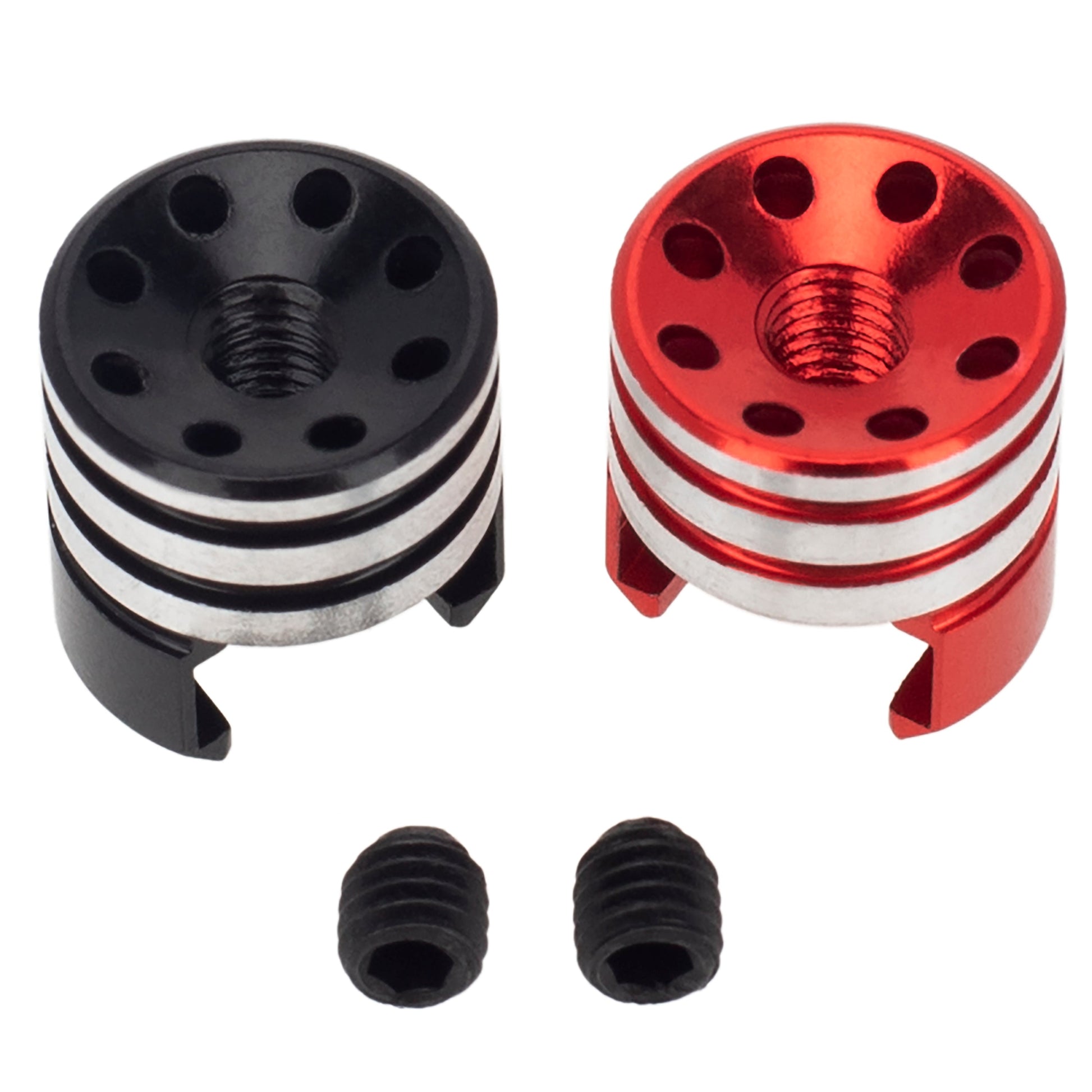 4Pcs 3.5mm Lower Heatsink Bullet Plug Grips 2Black/2Red