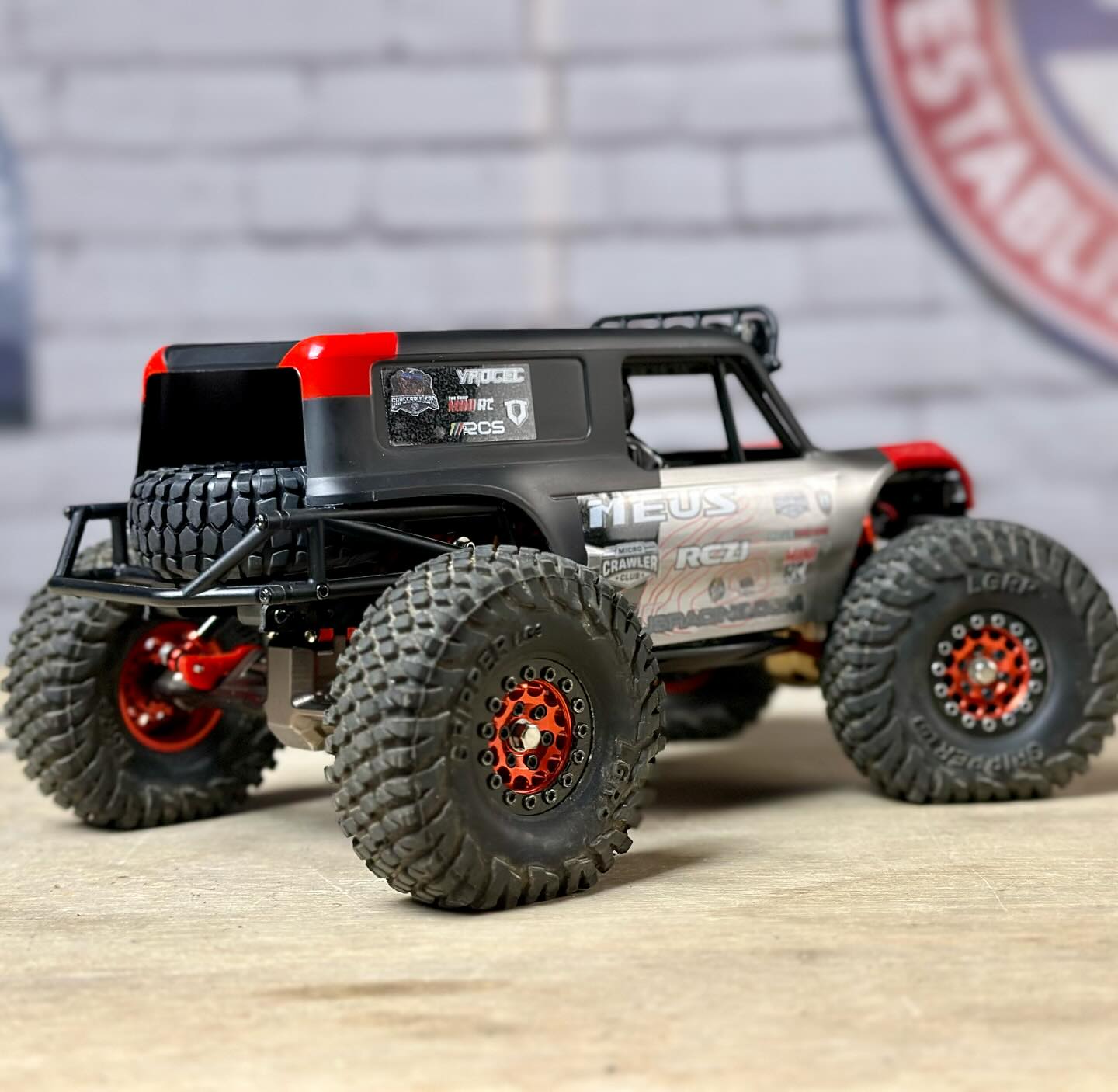 Red MB24 Body Shell Stickers for SCX24