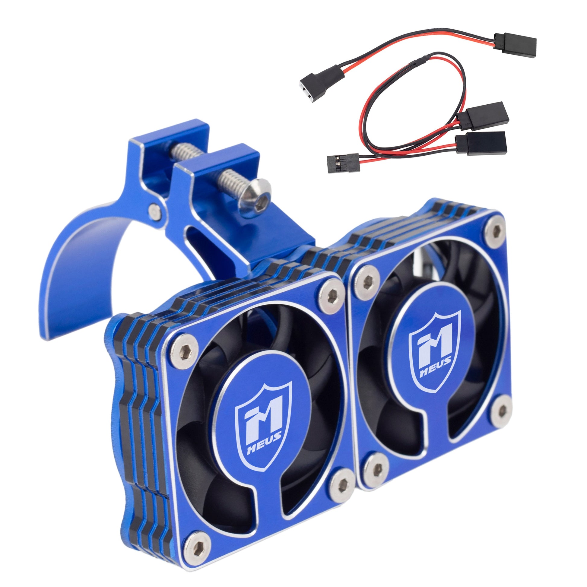  Blue RC motor cooling fan heat sink 