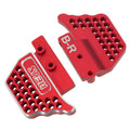 Red Rear porous adjustable shock absorber bracket for TRX4M