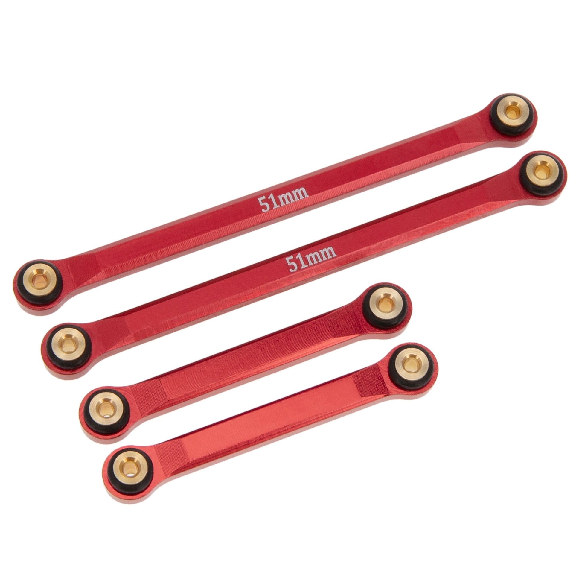 Axial 1/24 SCX24 6×6 Refit Kits Aluminum High Clearance Links Red