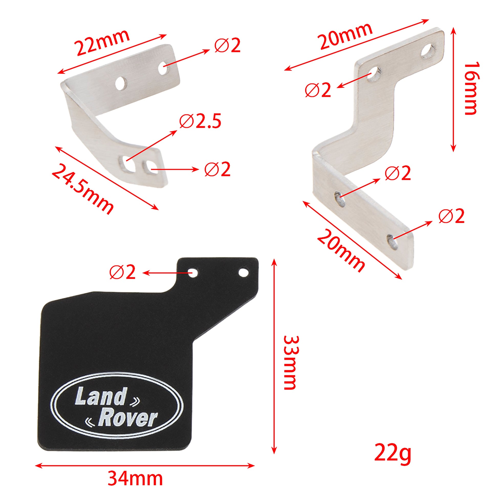 Front & Rear Mud Flaps Rubber Fender size For Defender