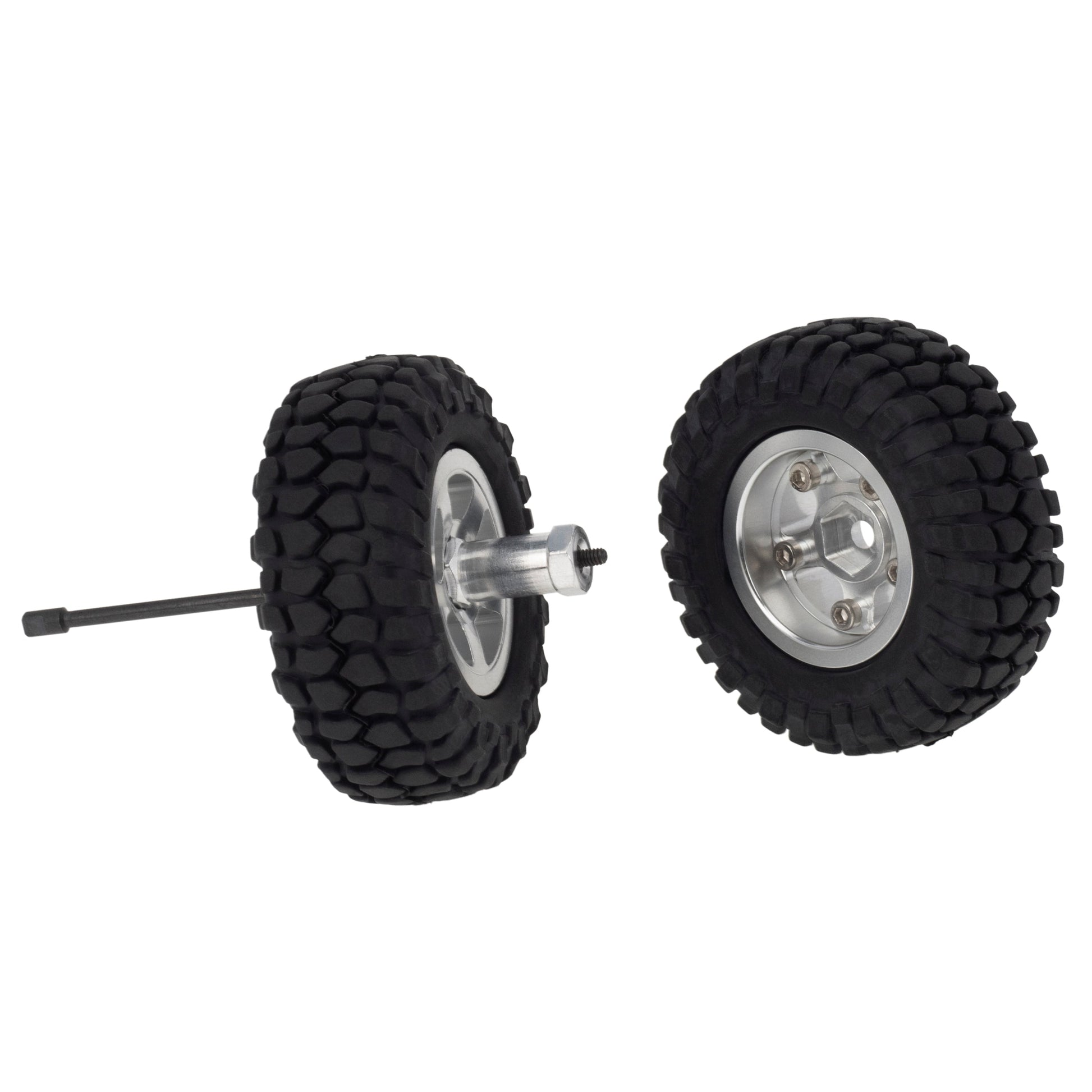 Meus Racing Wheels/Tires /Couplers/Straight Wheel Axles Set for AXIAL SCX24 6×6