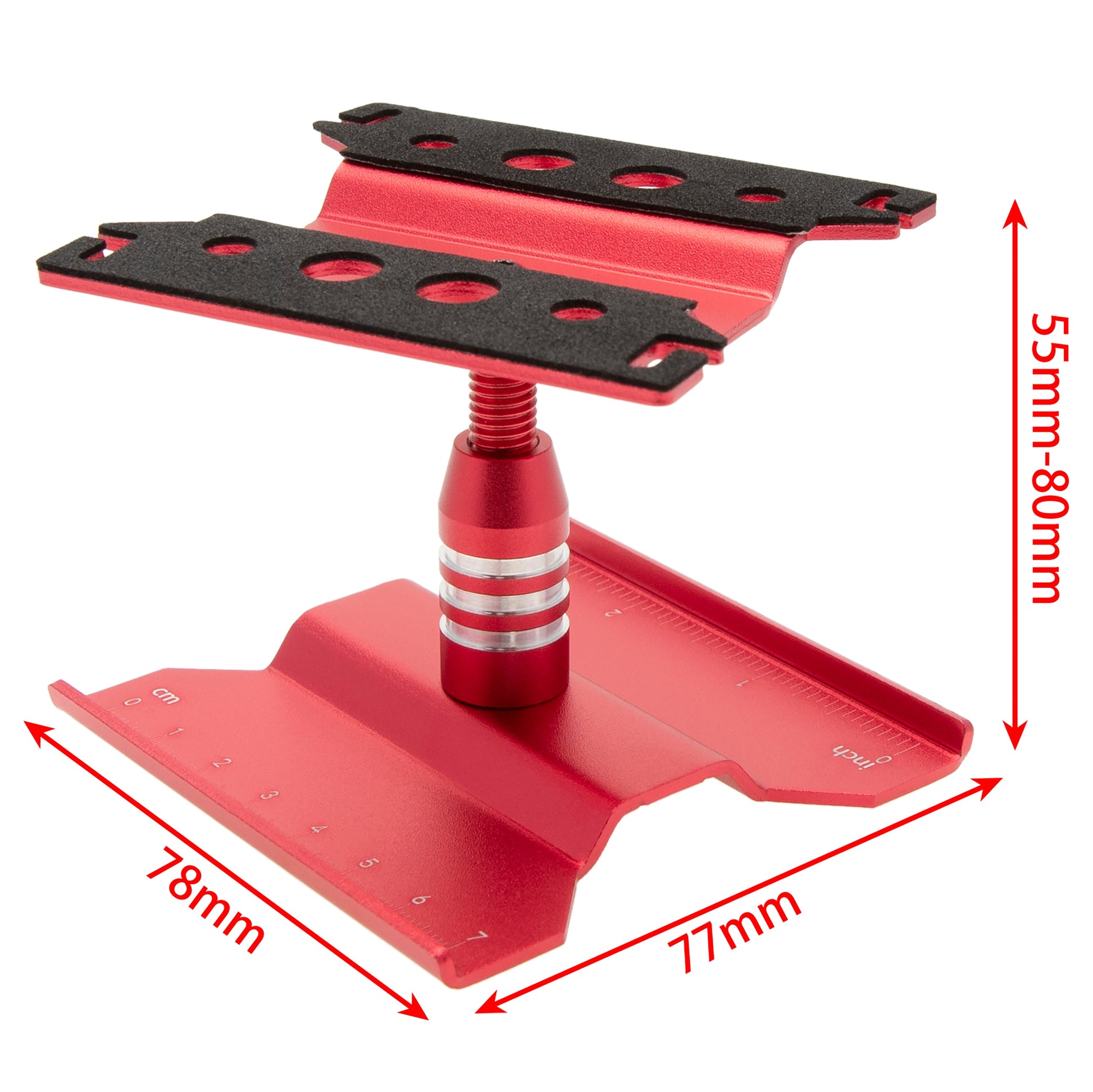 Red RC Car Work Stand size