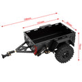 Black Utility trailer car with hitch for TRX4M