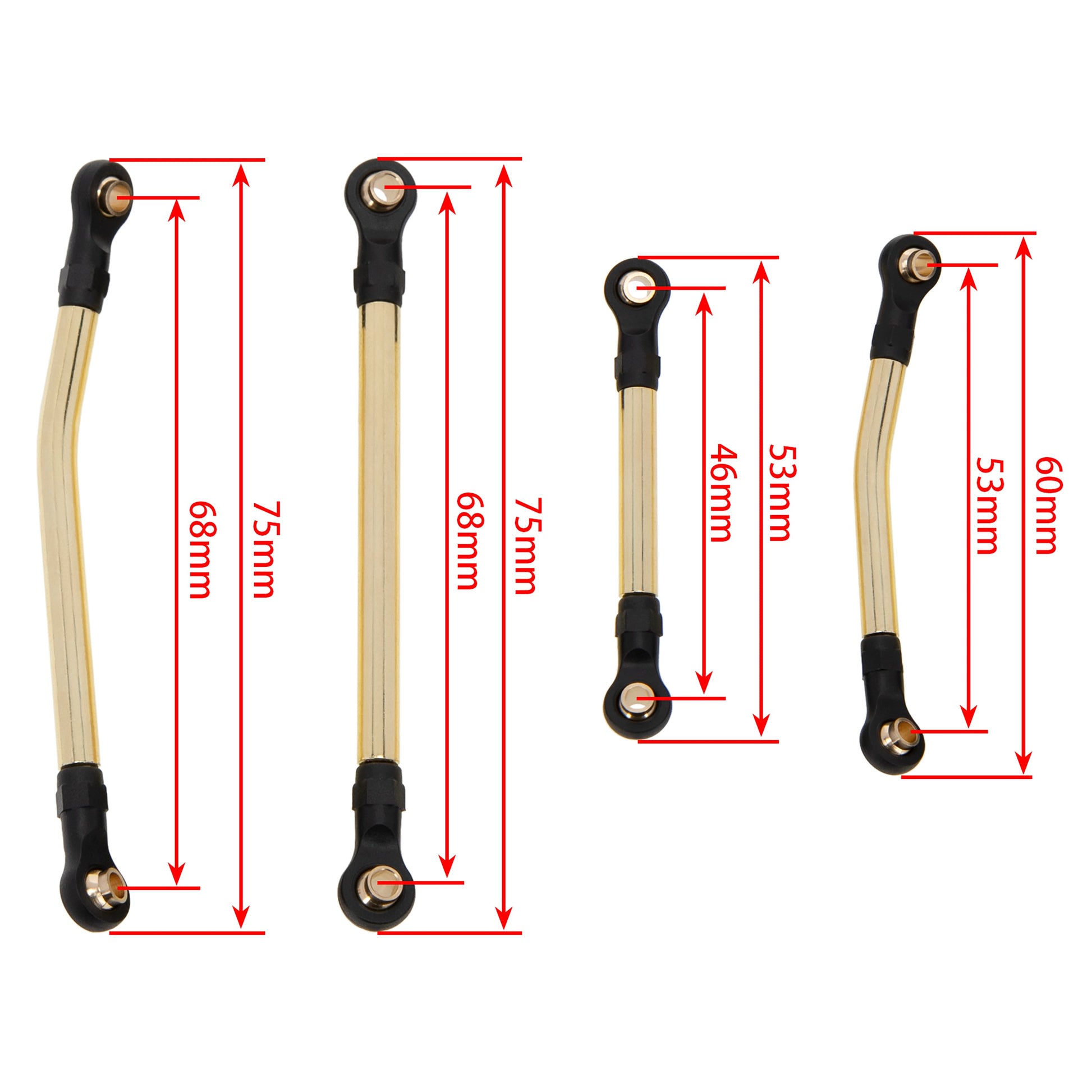 Stainless Steel High Clearance Links Size for TRX4M