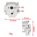 Silver CNC Aluminum Transmission Case Gearbox Housing