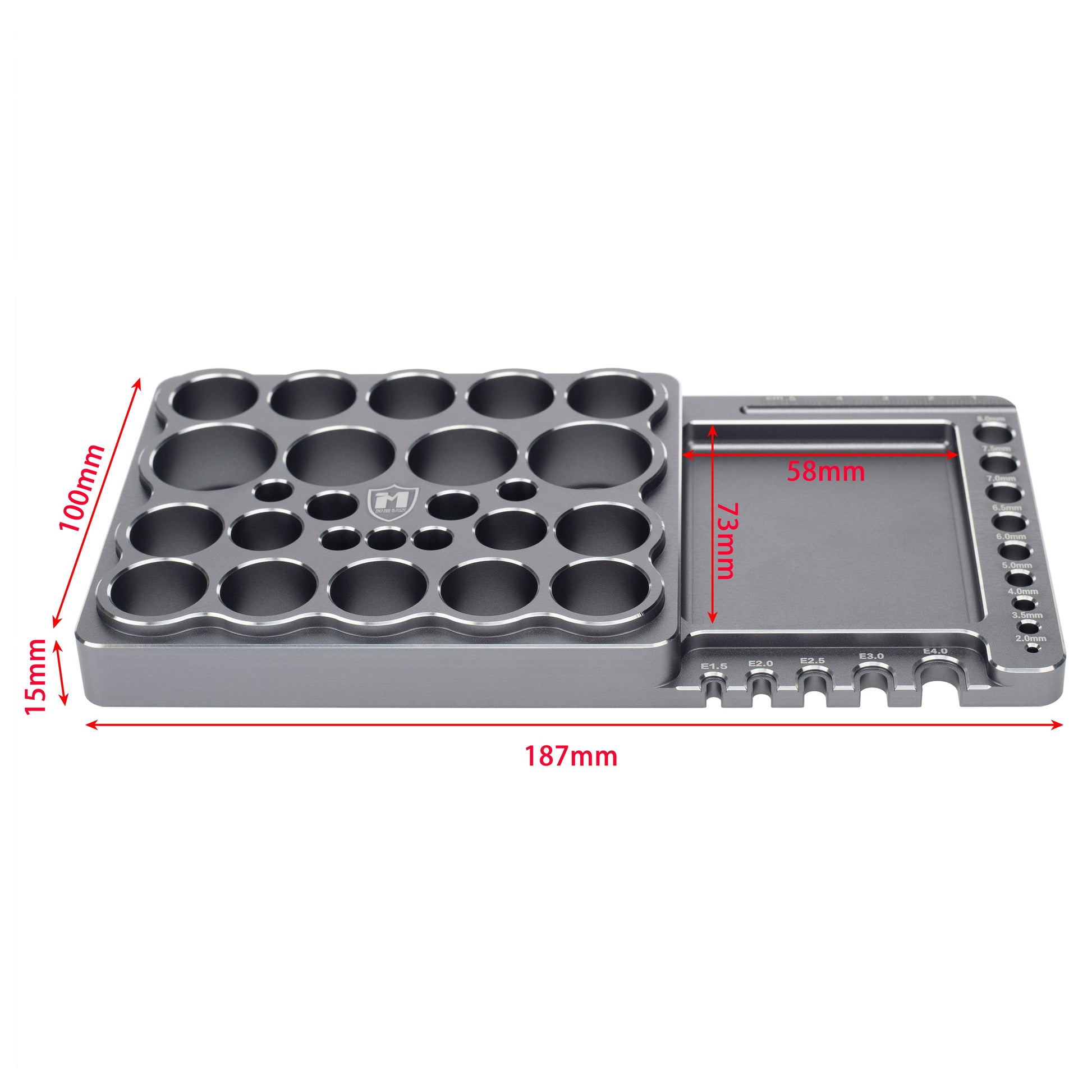 Titanium RC Tool Kit Organizer size