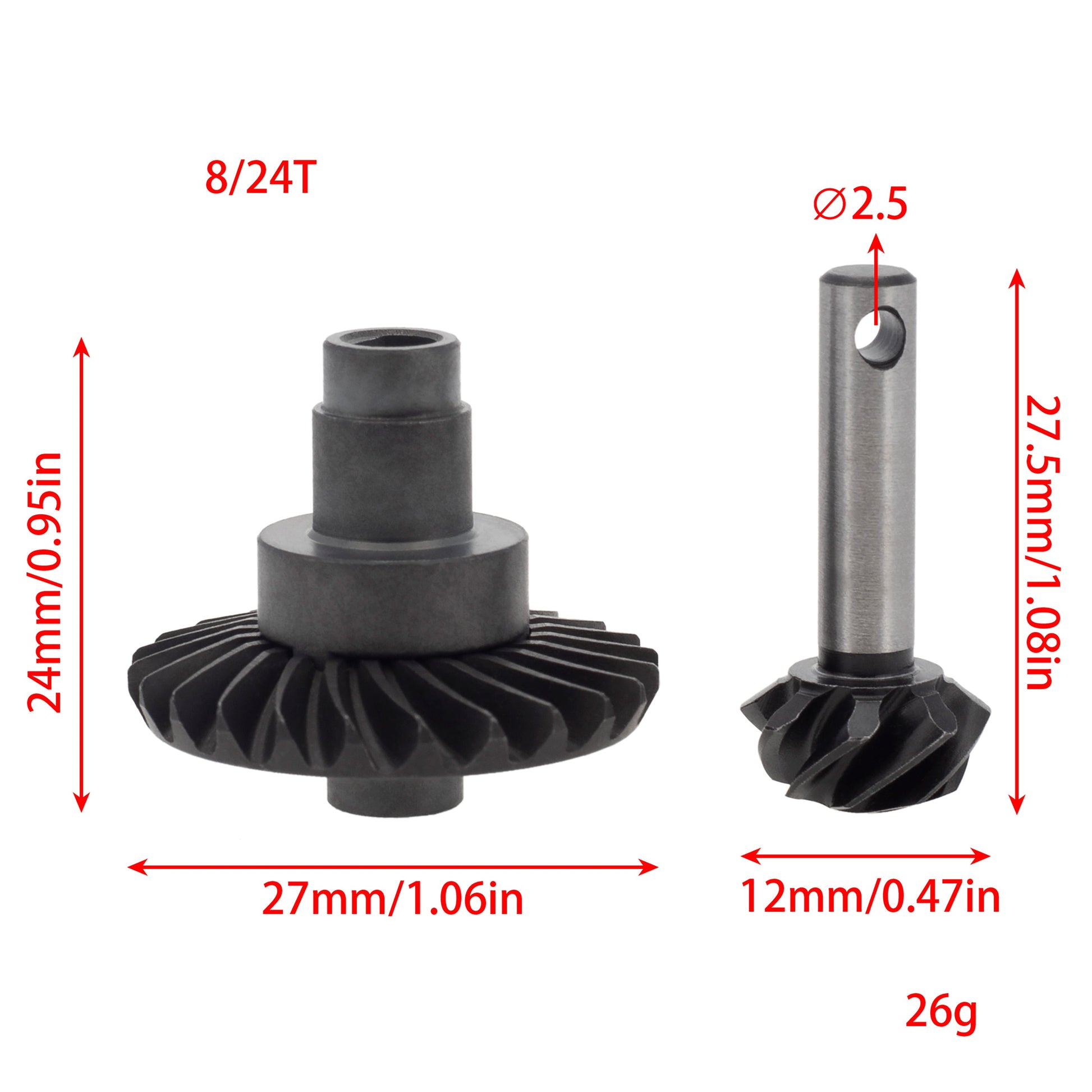 8-24T overdrive diff gear 