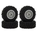 MEUS Racing RC Tires 1.2-inch Aluminium wheels for TRX4M SCX24 FCX24 titanium