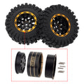 MEUS Racing 1.2-inch Beadlock Wheels Brass Rim+ Aluminum 1.0(plus) Tire Set Negative Hub