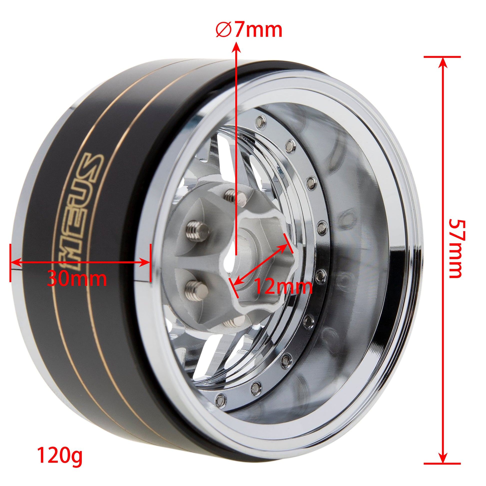 MEUS Racing 1.9" Beadlock Wheel Rims