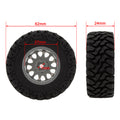 Type B Titanium 1.2-inch RC Tires size for TRX4M SCX24 FCX24