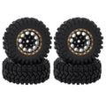 MEUS Racing 1.2-inch Beadlock Wheels Brass 1.0(plus) Wheel & Tire Set