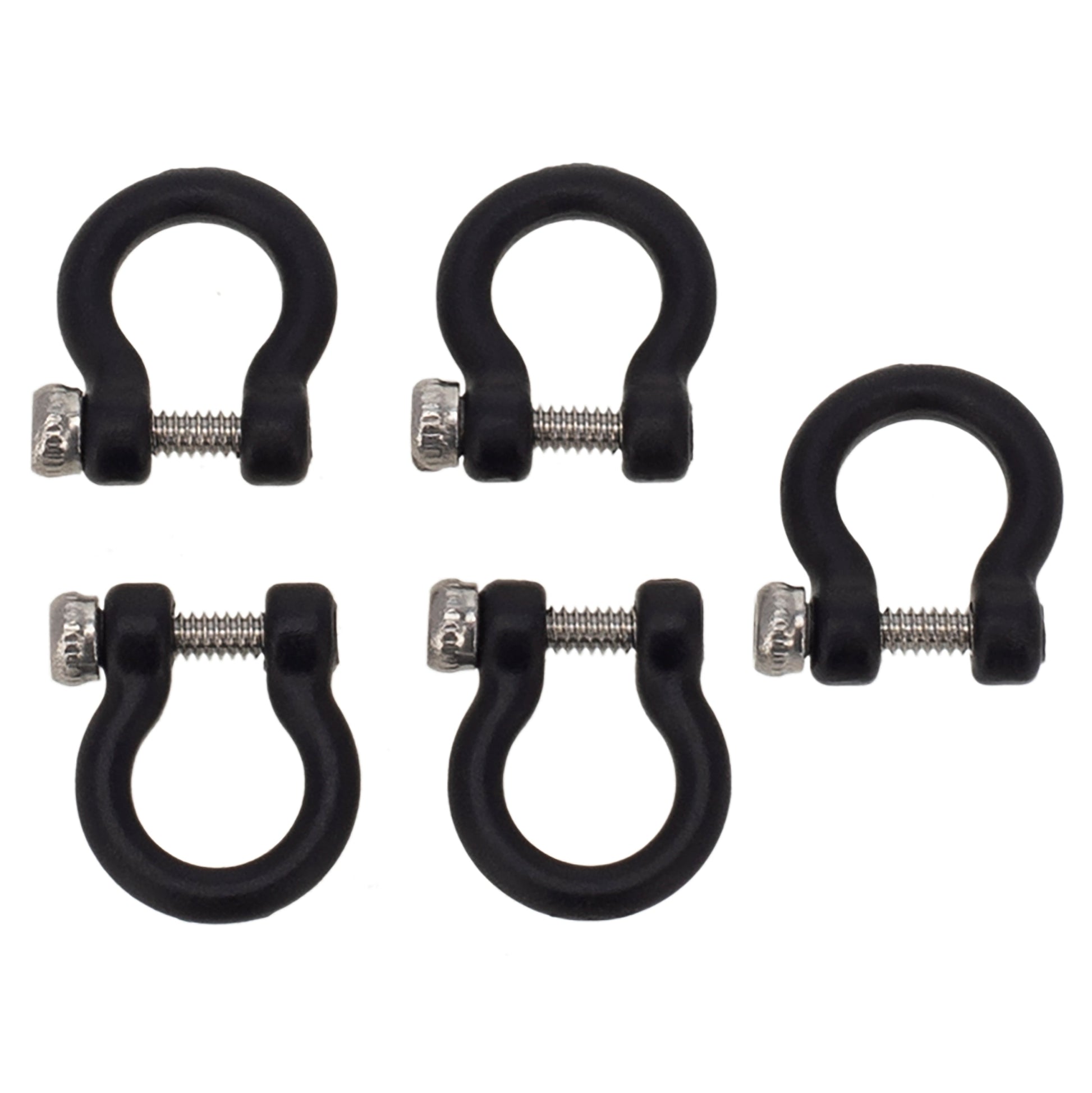 MEUS Racing U-shaped shackle metal trailer hook black color