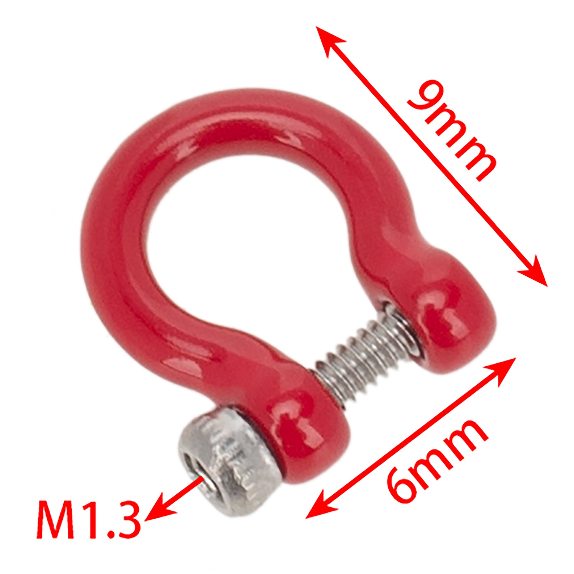 MEUS Racing U-shaped shackle metal trailer hook size