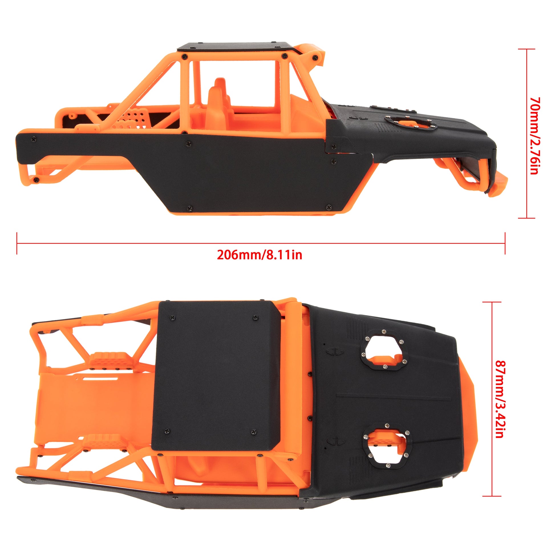 MEUS Racing 1/18 TRX4M MEX40 Orange ripper Nylon SIZE