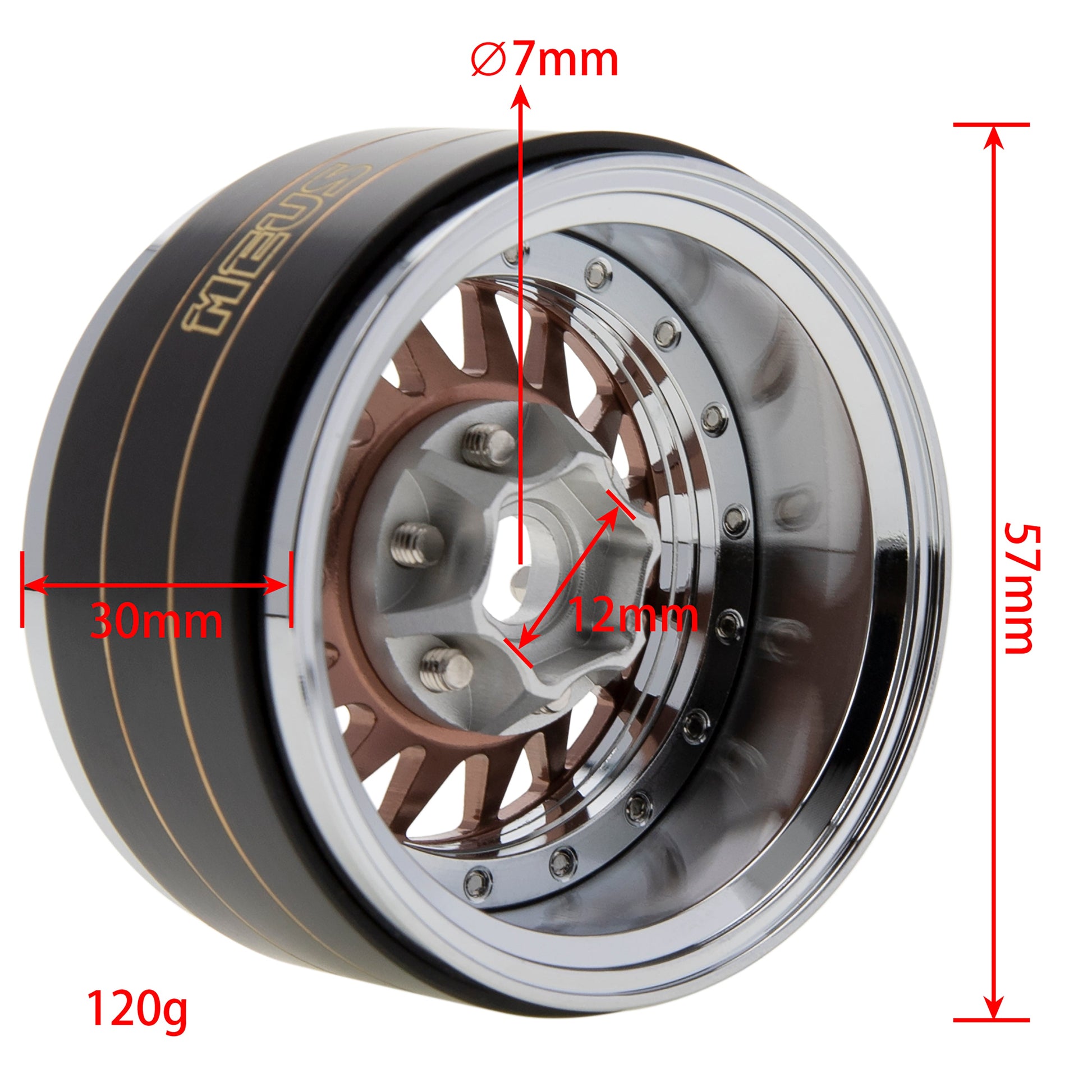 MEUS Racing 1.9" Beadlock Wheel Rims