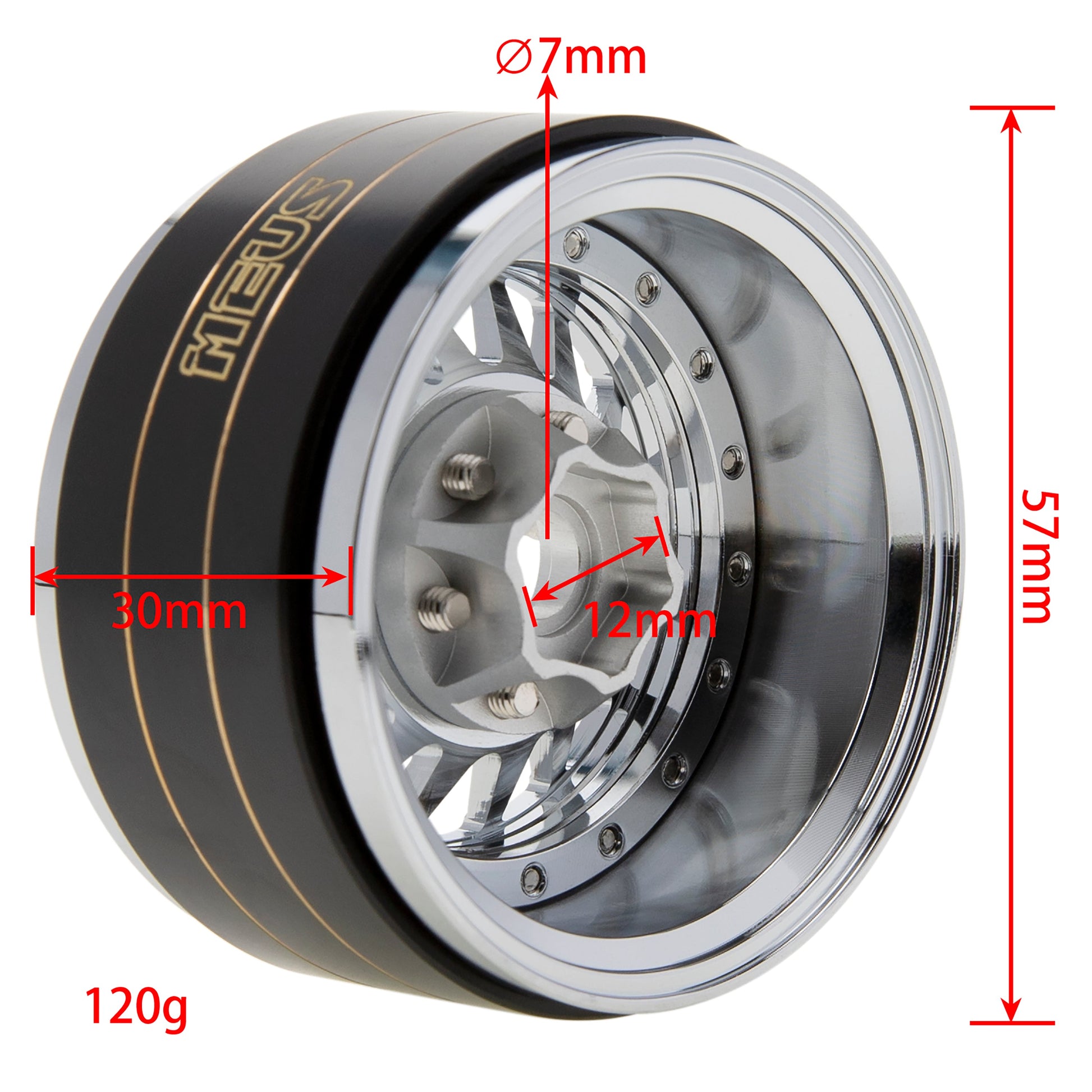 MEUS Racing 1.9" Beadlock Wheel Rims