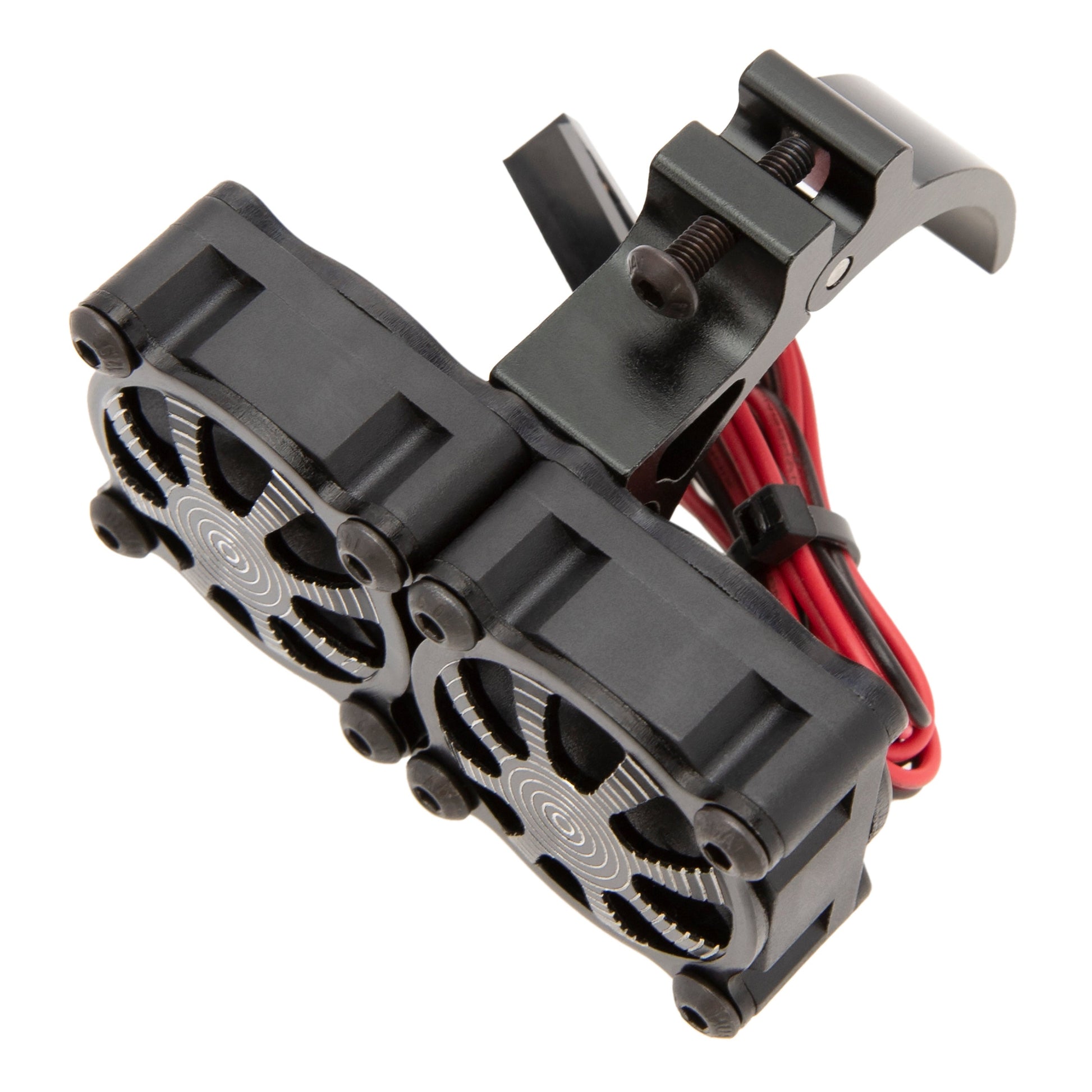 Black RC Motor Dual Cooling Fan Heatsink