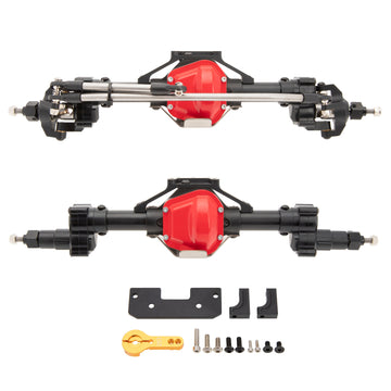 Black SCX10 Front & Rear Portal Axles