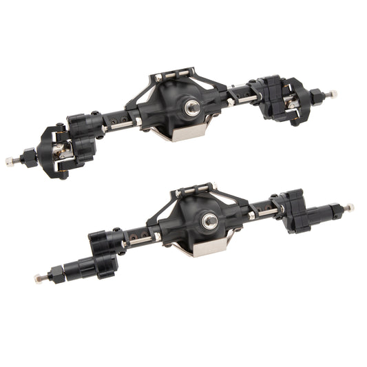 Black SCX10 Front & Rear Portal Axles