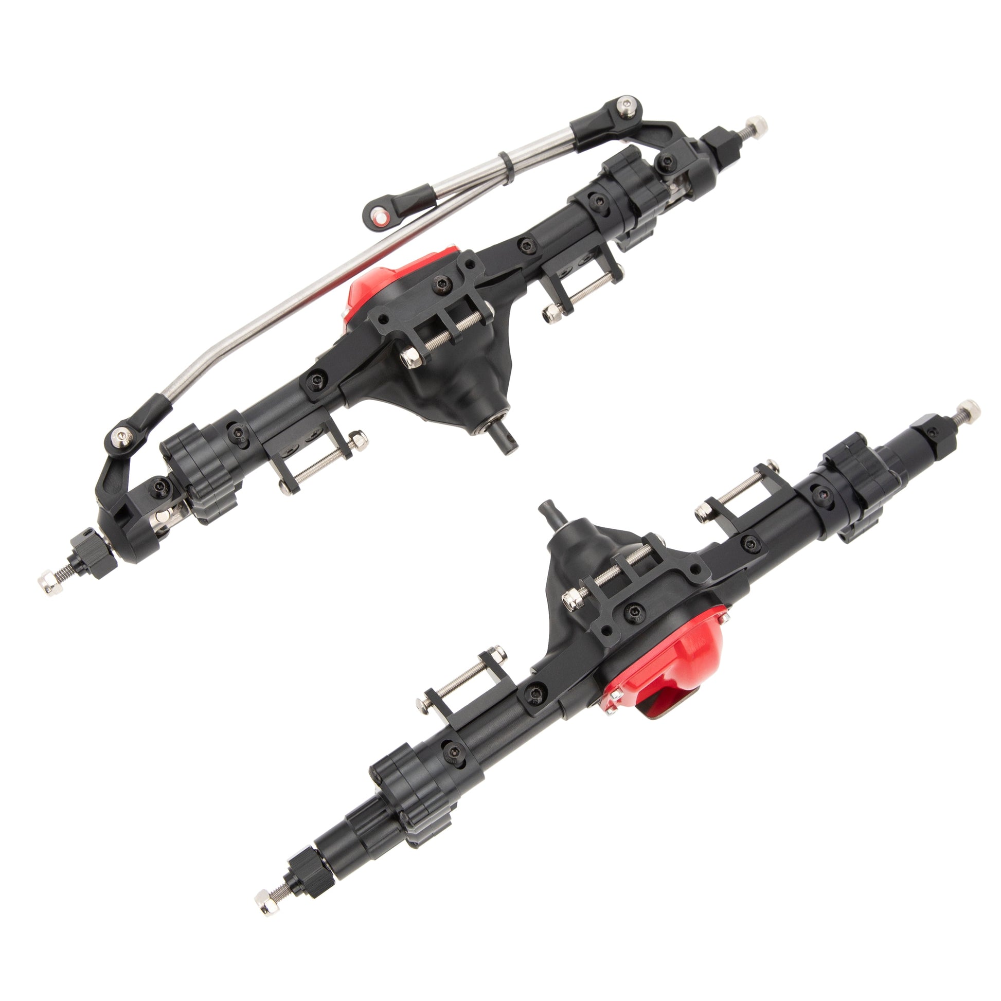 Black SCX10 Front & Rear Portal Axles