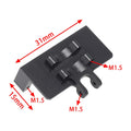 Black Servo Mount size for Axial Scx24 Emax ES08ma