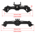 Black Plastic Nylon Front & Rear Portal Axle size for 1/10 RC Car