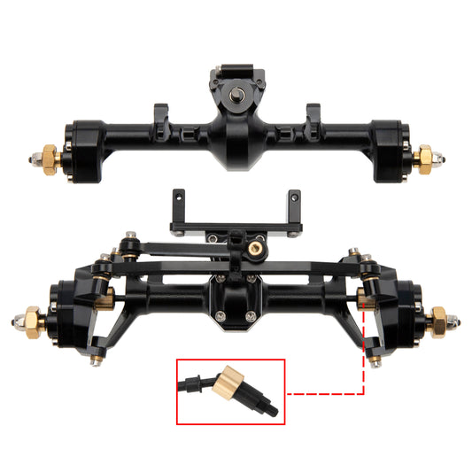 SCX24 Aluminum Alloy Front Rear Portal Axles with CVD axle