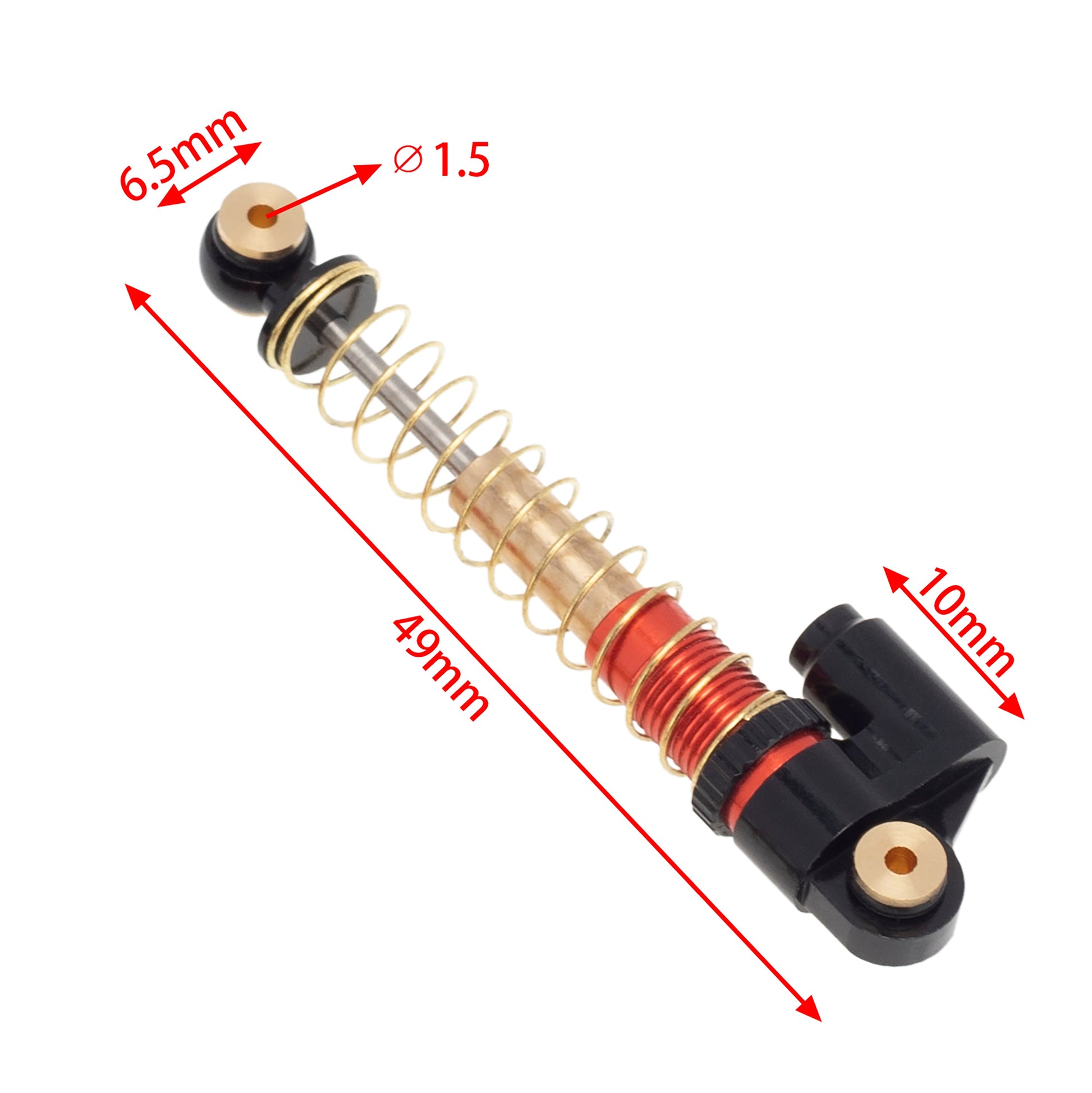 Black SCX24 Shocks size