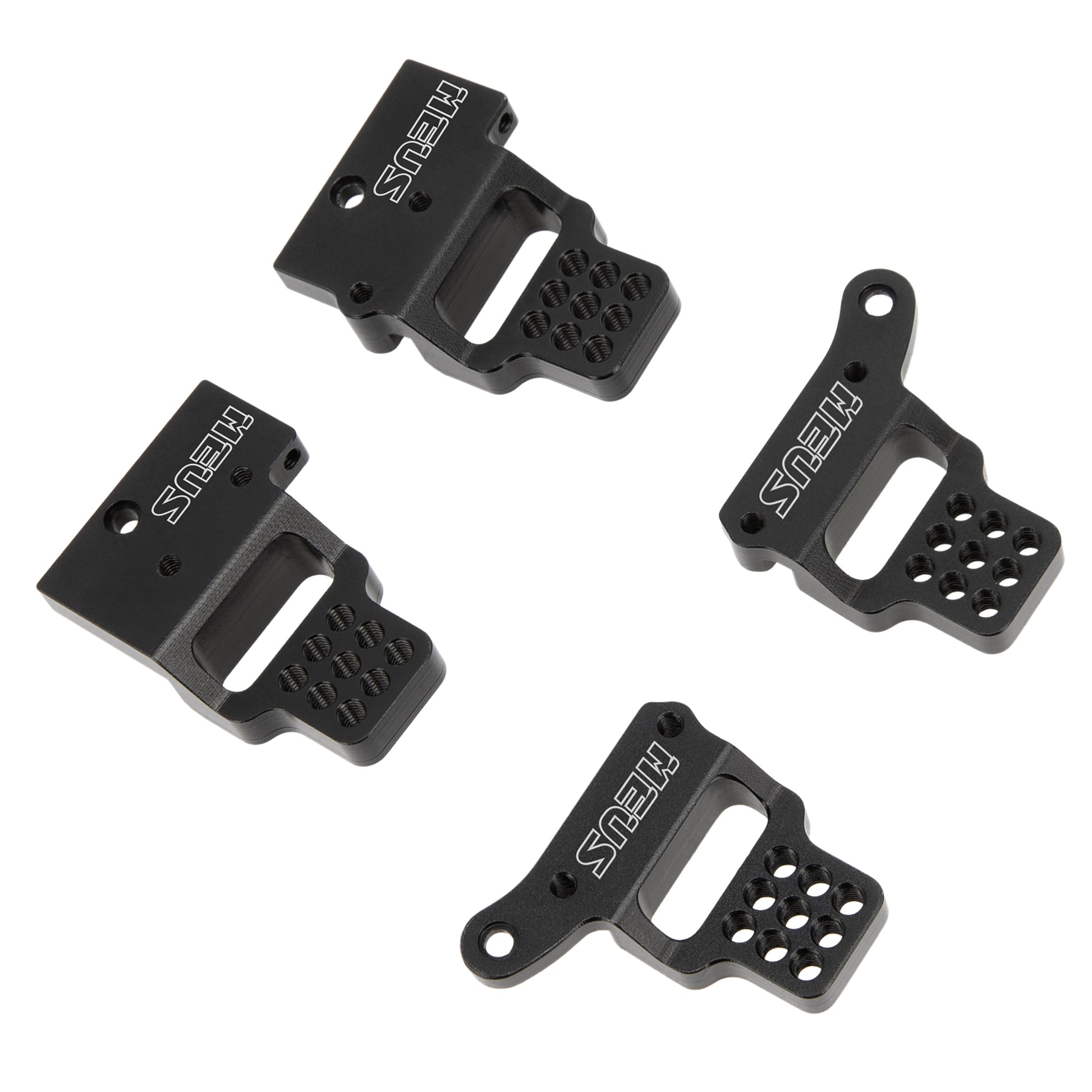 Black Aluminum Multi-hole Shock Mount for TRX4M Bronco Defender