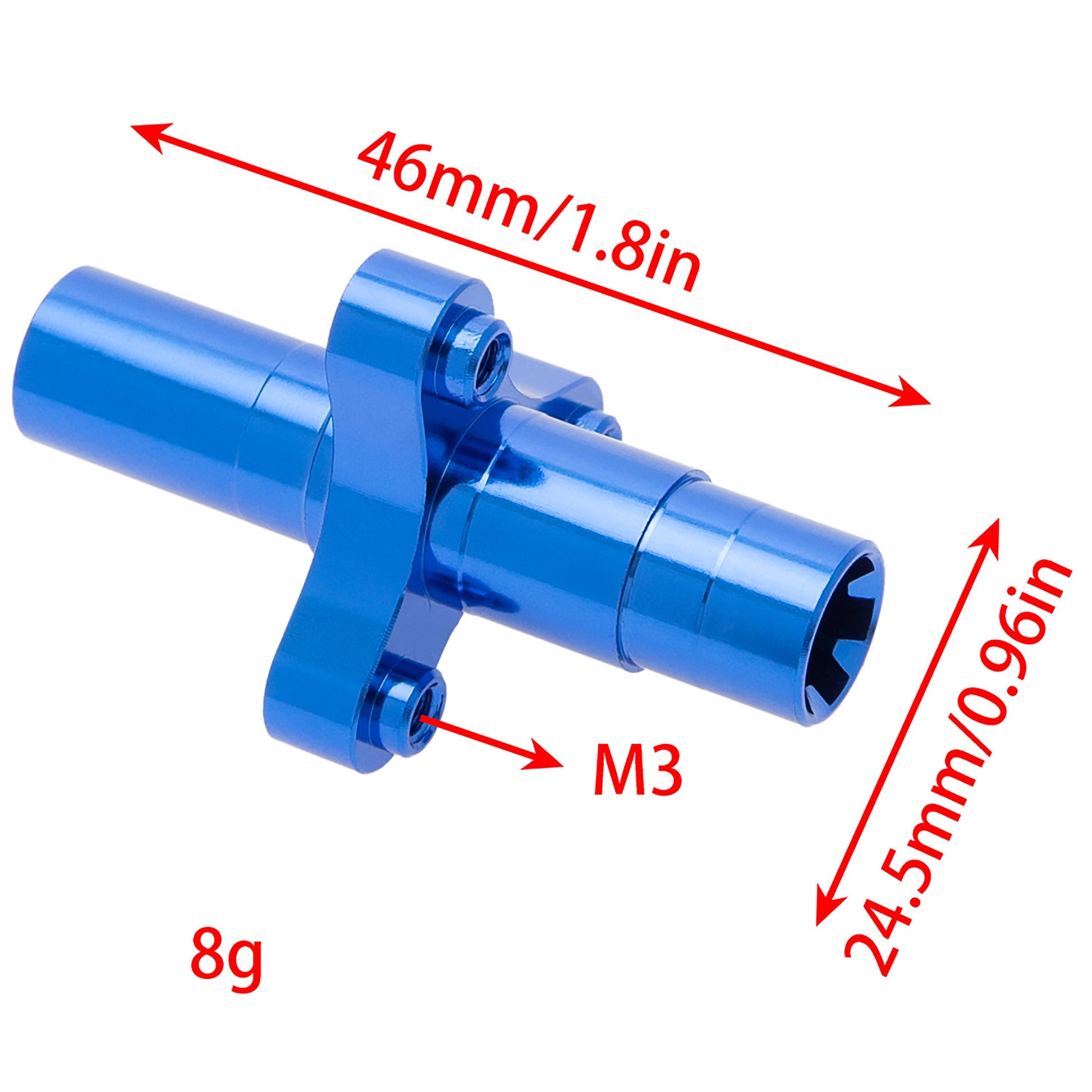 Blue Aluminum Center Differential Lock Spool Size