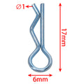 Blue Aluminum R-Clips for 1/18 1/16 1/24 RC Model